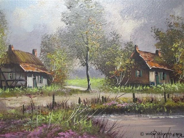 Olie op doek - afbeelding 1 van  2