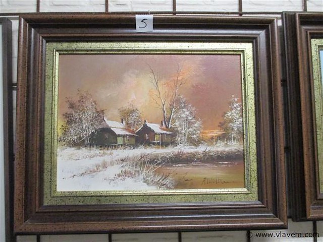 Olie op doek - afbeelding 1 van  3