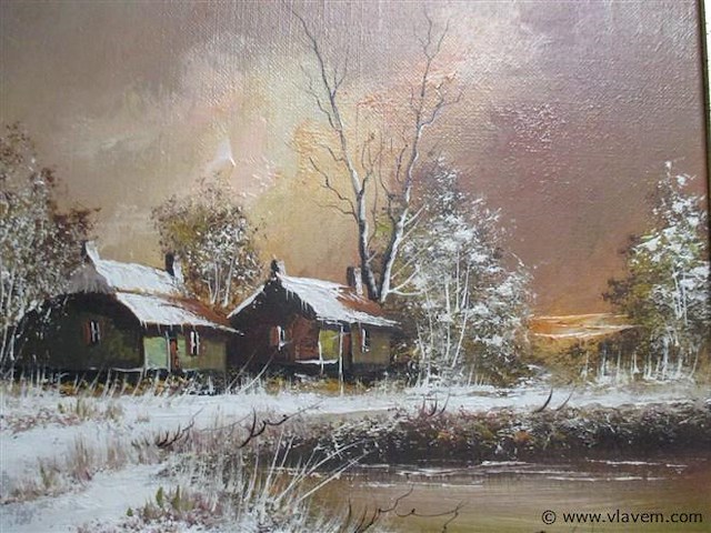 Olie op doek - afbeelding 2 van  3