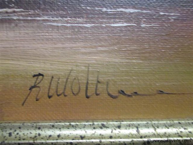 Olie op doek - afbeelding 3 van  3