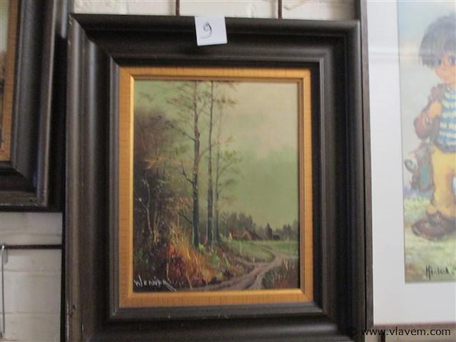 Olie op doek - afbeelding 1 van  3