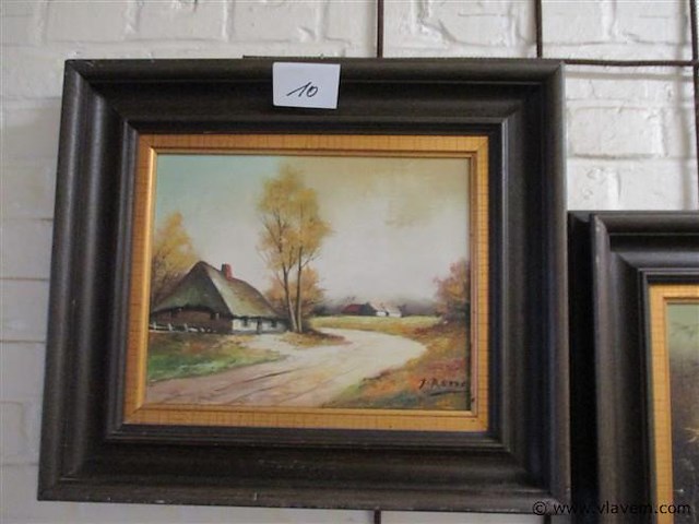 Olie op doek - afbeelding 1 van  3