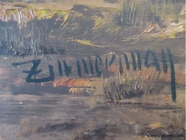 Olie op doek - afbeelding 3 van  3