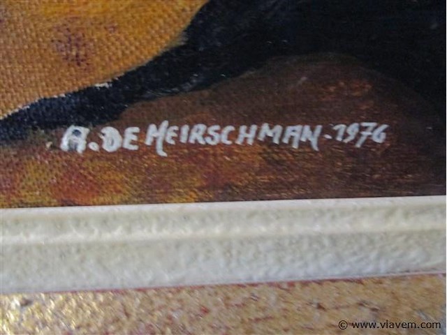 Olie op doek - afbeelding 3 van  3