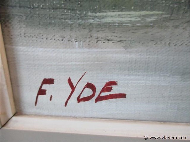 Olie op doek - afbeelding 3 van  3