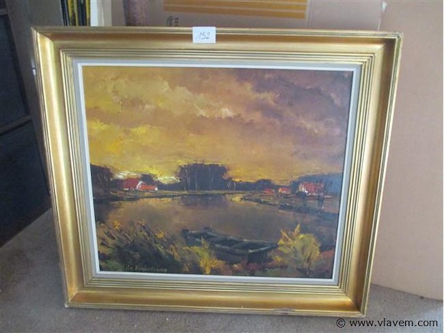 Olie op doek - afbeelding 1 van  3