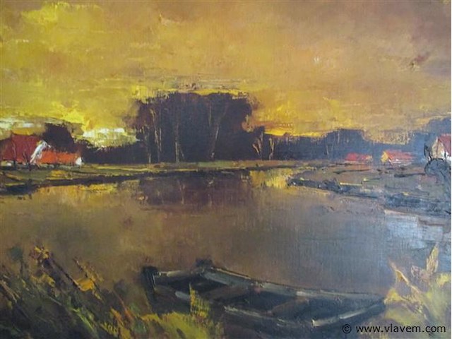 Olie op doek - afbeelding 2 van  3