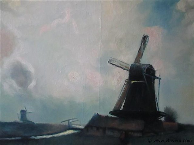 Olie op doek - afbeelding 2 van  2
