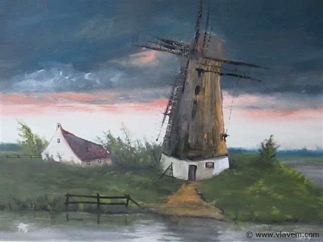 Olie op doek - afbeelding 2 van  3