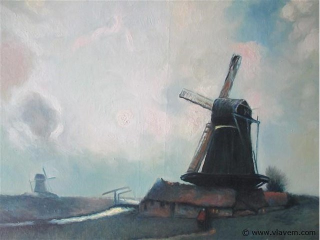 Olie op doek - afbeelding 2 van  3