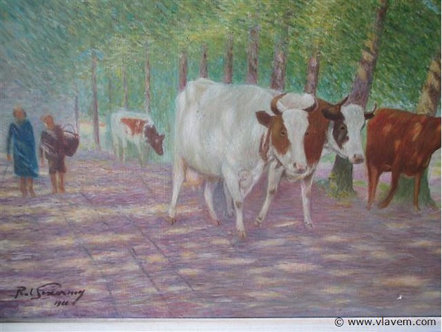 Olie op doek - afbeelding 2 van  3
