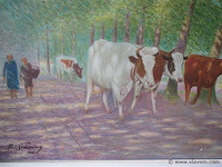 Olie op doek - afbeelding 2 van  3