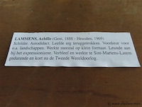 Olie op paneel, gesigneerd, 22,5x26,5cm - afbeelding 3 van  4