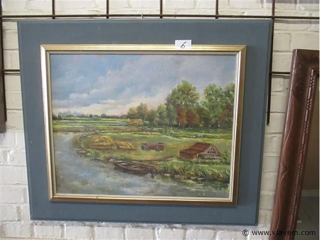 Olie op paneel - afbeelding 1 van  2