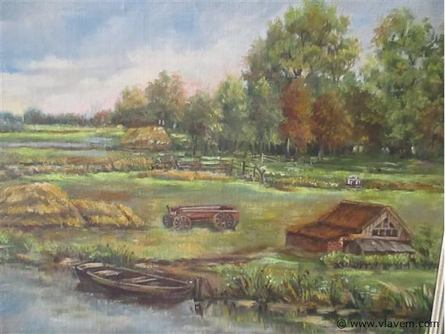 Olie op paneel - afbeelding 2 van  2