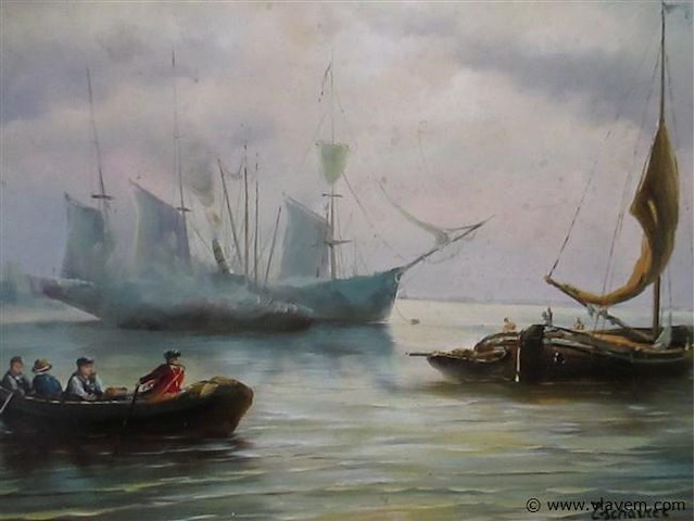 Olie op paneel - afbeelding 2 van  3