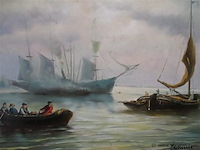 Olie op paneel - afbeelding 2 van  3