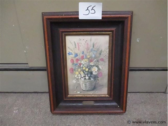 Olie op paneel - afbeelding 1 van  3