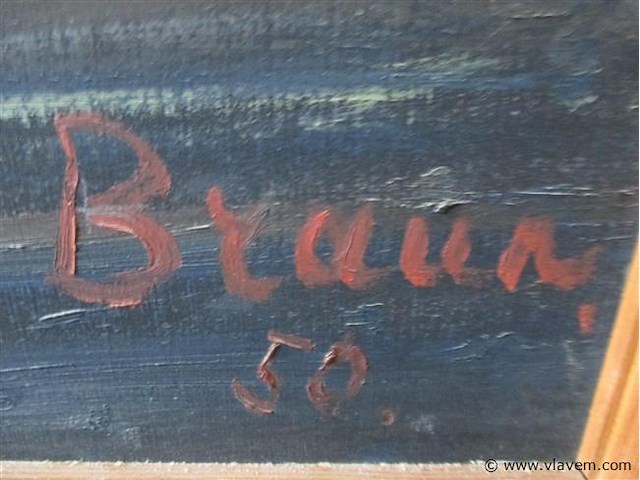 Olie op paneel - afbeelding 3 van  3