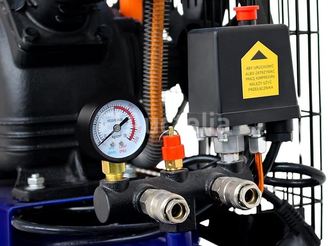 Oliecompressor 100l 2800w 480l/min kraft&dele - afbeelding 4 van  7