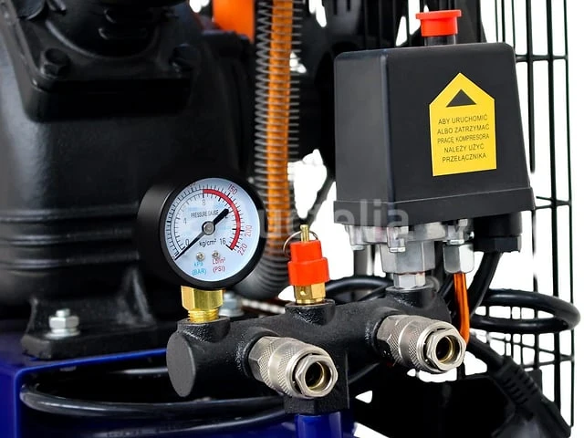 Oliecompressor 100l 2800w 480l/min kraft&dele - afbeelding 4 van  7