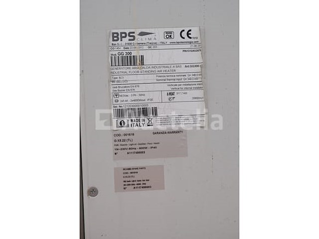 Olieketel met bps clima gg300 ventilatorkachel - afbeelding 12 van  13