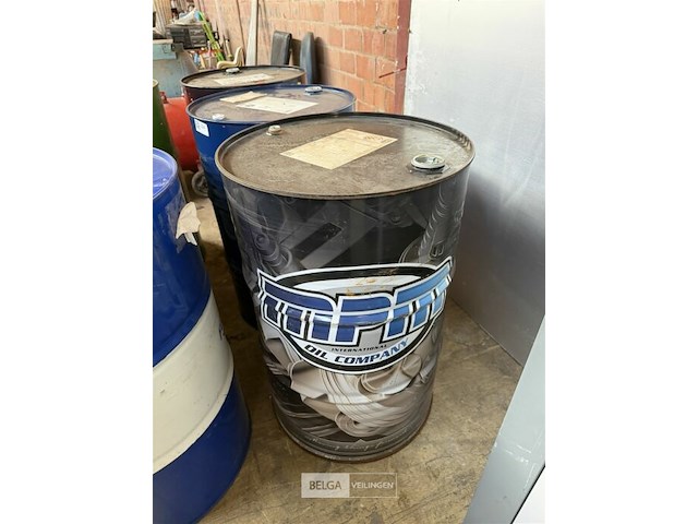 Olieton 200 l (1x) zwart-blauw - afbeelding 2 van  2