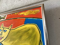 Olieverfschilderij in lijst, 78x68 cm - afbeelding 2 van  5