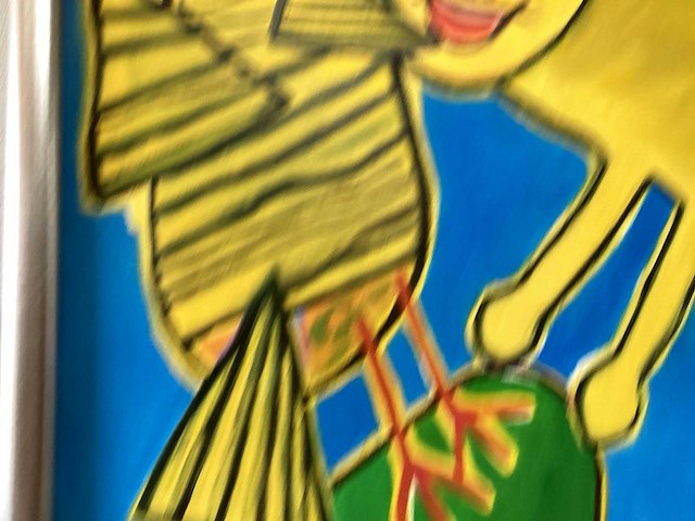 Olieverfschilderij in lijst, 78x68 cm - afbeelding 4 van  5