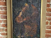 Olieverfschilderij madonna met kind