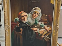 Olieverfschilderij met scheur - afbeelding 1 van  1