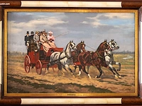 Olieverfschilderij op doek alexandre clarys...