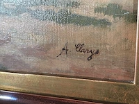 Olieverfschilderij op doek alexandre clarys... - afbeelding 2 van  3