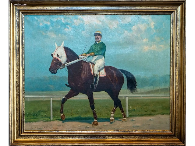 Olieverfschilderij op doek hendrik matthysen 1916... - afbeelding 2 van  3