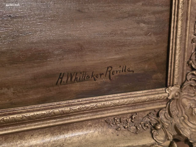 Olieverfschilderij op doek henry whittaker... - afbeelding 2 van  2