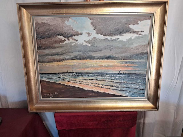 Olieverfschilderij van m m verfaille - afbeelding 1 van  6
