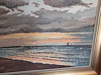 Olieverfschilderij van m m verfaille - afbeelding 2 van  6