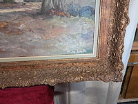 Olieverfschilderij van m. van loocke - afbeelding 2 van  7