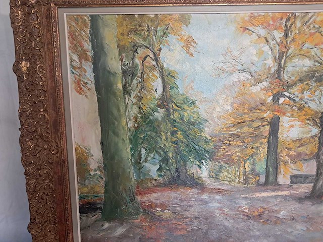Olieverfschilderij van m. van loocke - afbeelding 4 van  7