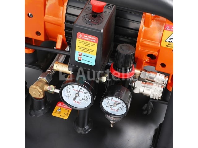 Olievrije compressor 100l kraft&dele - afbeelding 4 van  4