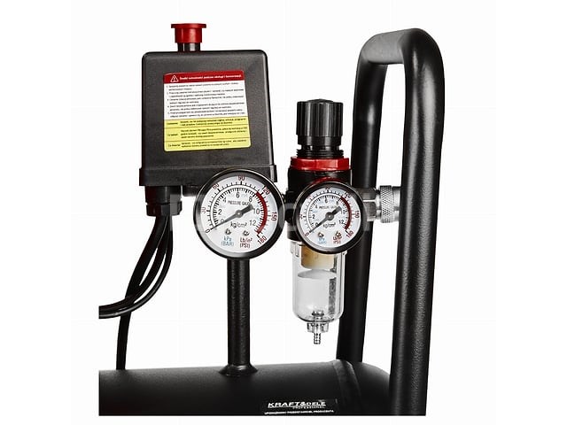 Olievrije compressor 24l kraft&dele - afbeelding 4 van  5