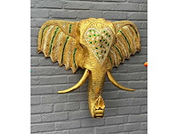 Olifant thailand xxl ophangend houtsnijwerk - afbeelding 1 van  6