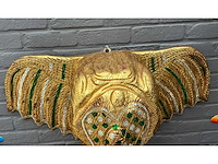Olifant thailand xxl ophangend houtsnijwerk - afbeelding 5 van  6