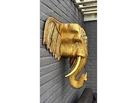 Olifant thailand xxl ophangend houtsnijwerk - afbeelding 6 van  6