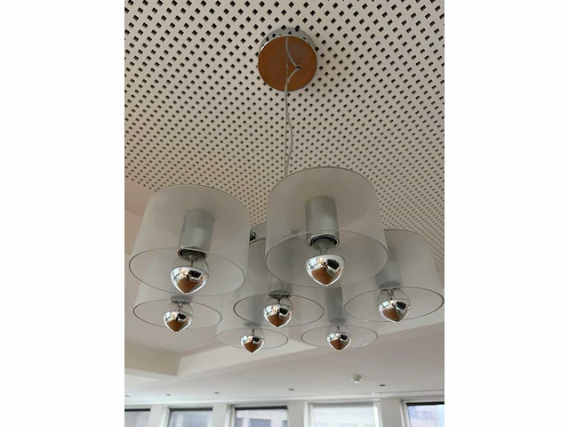 Oluce fiore - design hanglampp met 7 lichtpunten - overige kantoorinventaris - afbeelding 3 van  6
