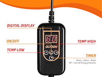 Olydon verwarmde voetensteun bureau - afbeelding 3 van  5