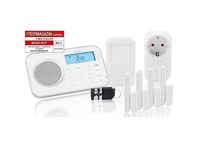 Olympia prohome 8762 wifi beveiligingsalarmsysteem wit - afbeelding 1 van  3