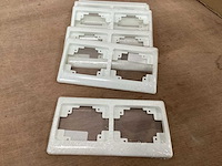 Olympic 1073464 inbouwframe dubbel wit (400x) - afbeelding 1 van  3