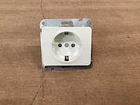 Olympic wandcontactdoos inbouw wit enkel (290x) - afbeelding 1 van  5