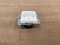 Olympic wandcontactdoos inbouw wit enkel (290x) - afbeelding 2 van  5